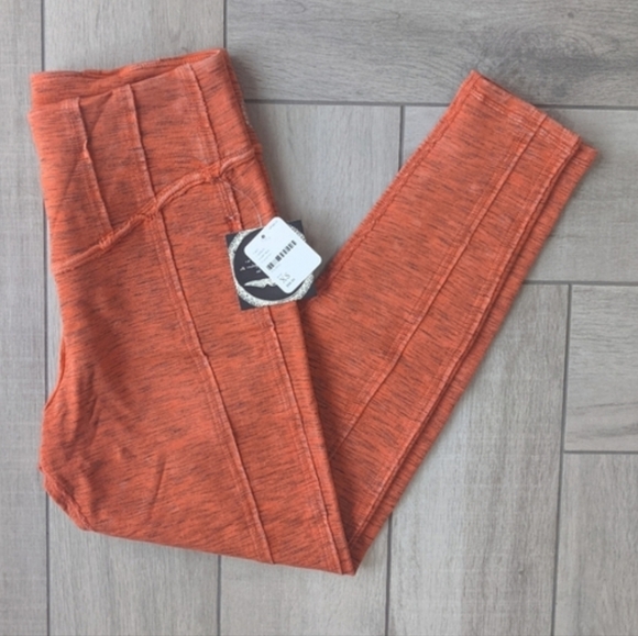 Free People Pants - NWT FP MOVEMENT Free People High-Rise Leggings Coral Haze